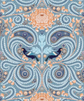 Huia & Chrysanthemum Wallpaper, Slate Blue
