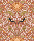 Huia & Chrysanthemum Wallpaper, Terracotta