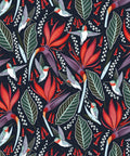 Hummingbirds Wallpaper, Black Cherry