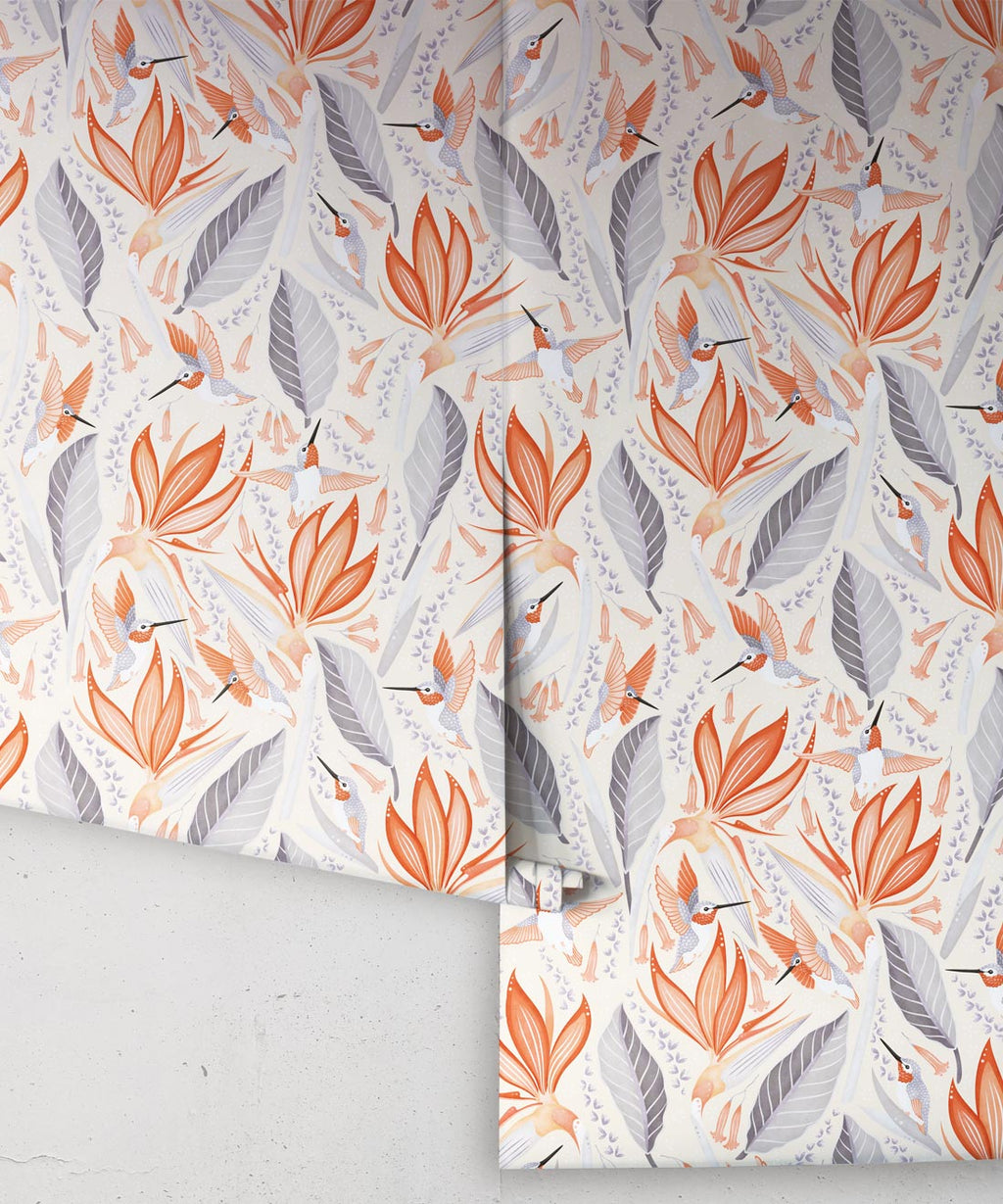 Hummingbirds Wallpaper, Light