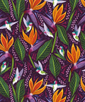 Hummingbirds Wallpaper, Purple