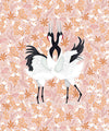 Japanese Cranes Wallpaper, Soft Light