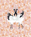 Japanese Cranes Wallpaper, Soft Light