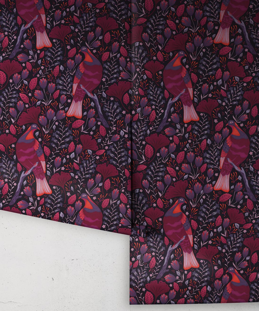 Holy Kereru Wallpaper, Berry