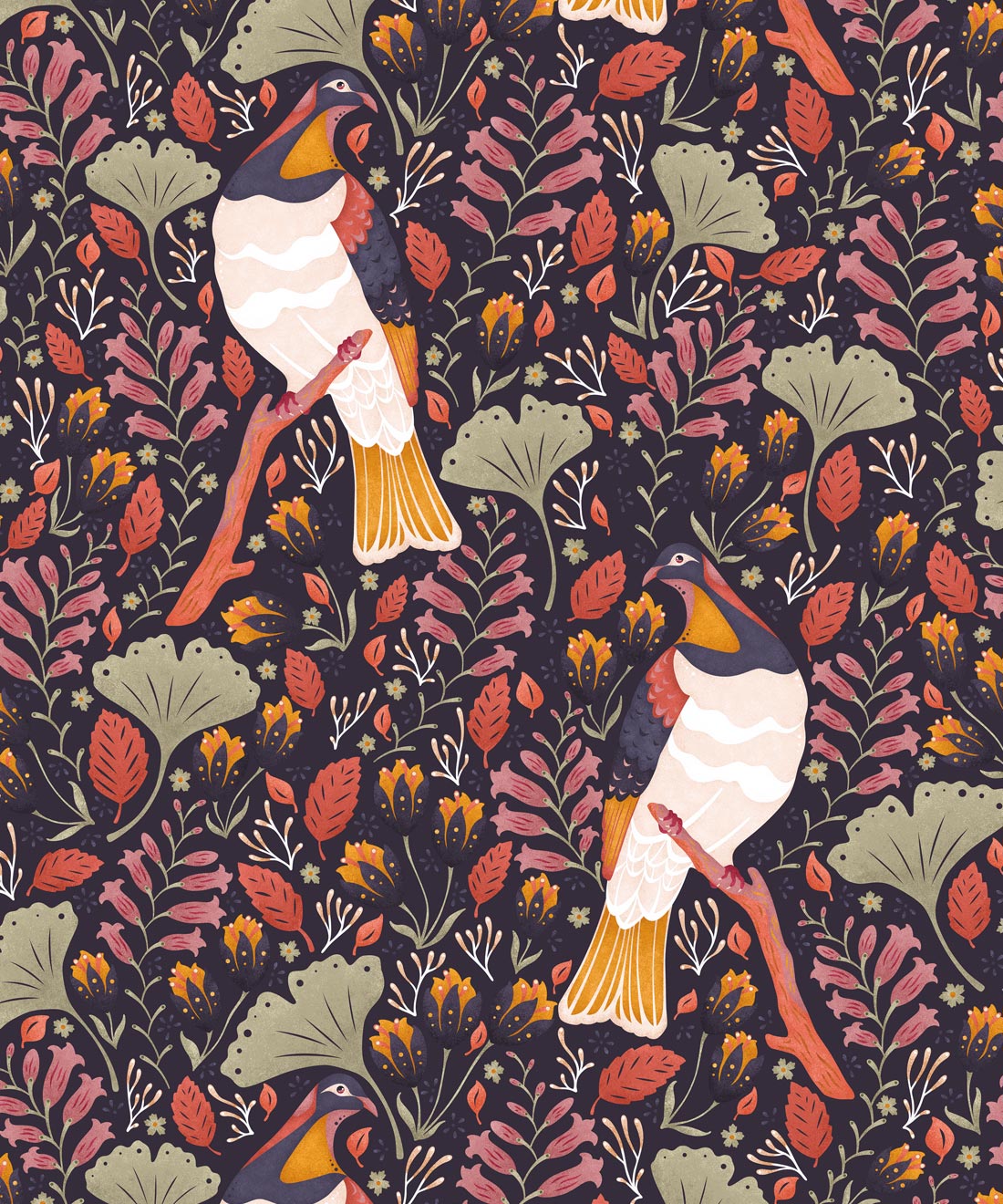Holy Kereru Wallpaper, Midnight