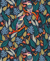 Exotic Kingfishers Wallpaper, Blue Orange