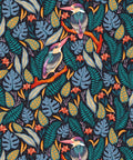 Exotic Kingfishers Wallpaper, Blue Orange