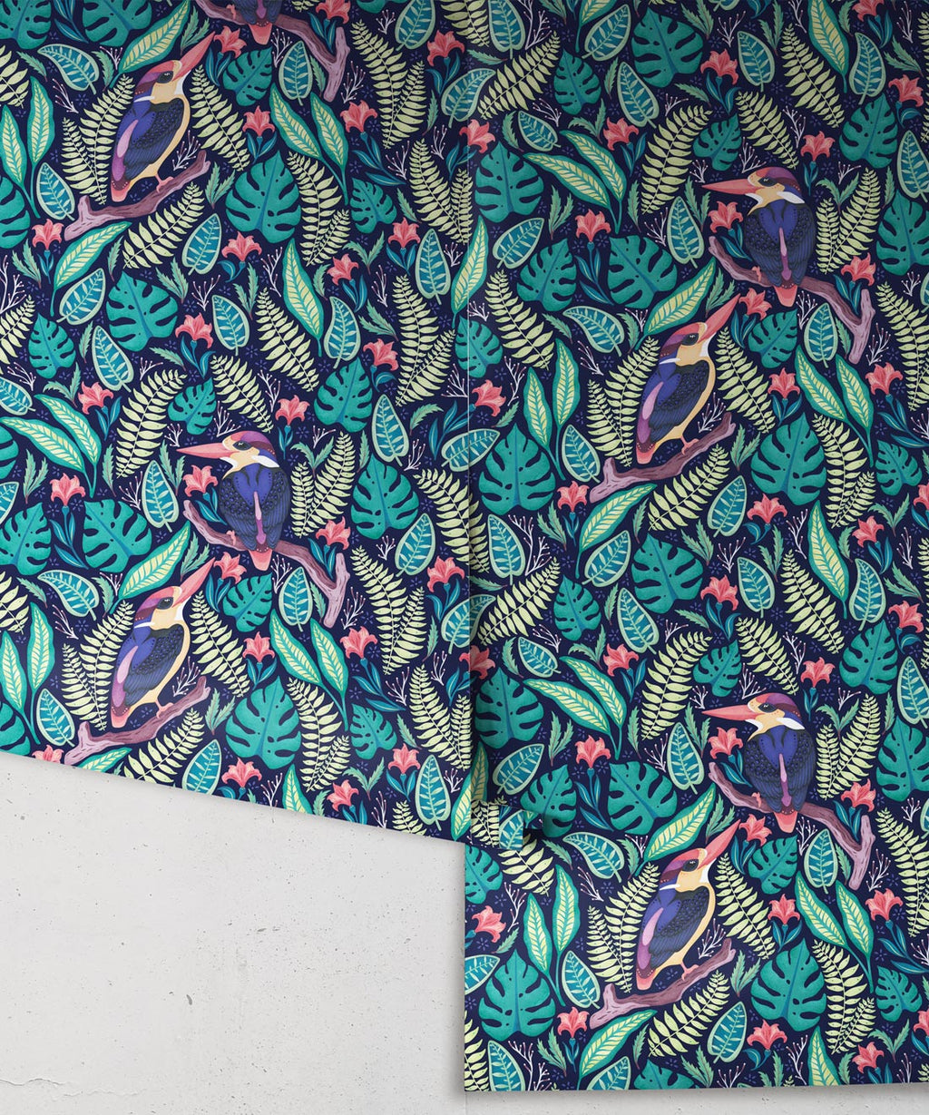 Exotic Kingfishers Wallpaper, Original