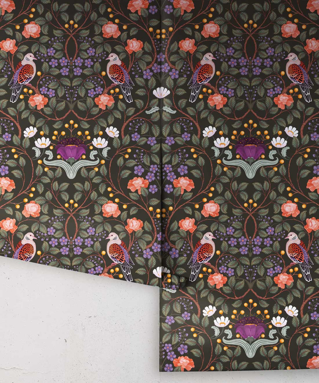Turtle Doves Wallpaper, Original