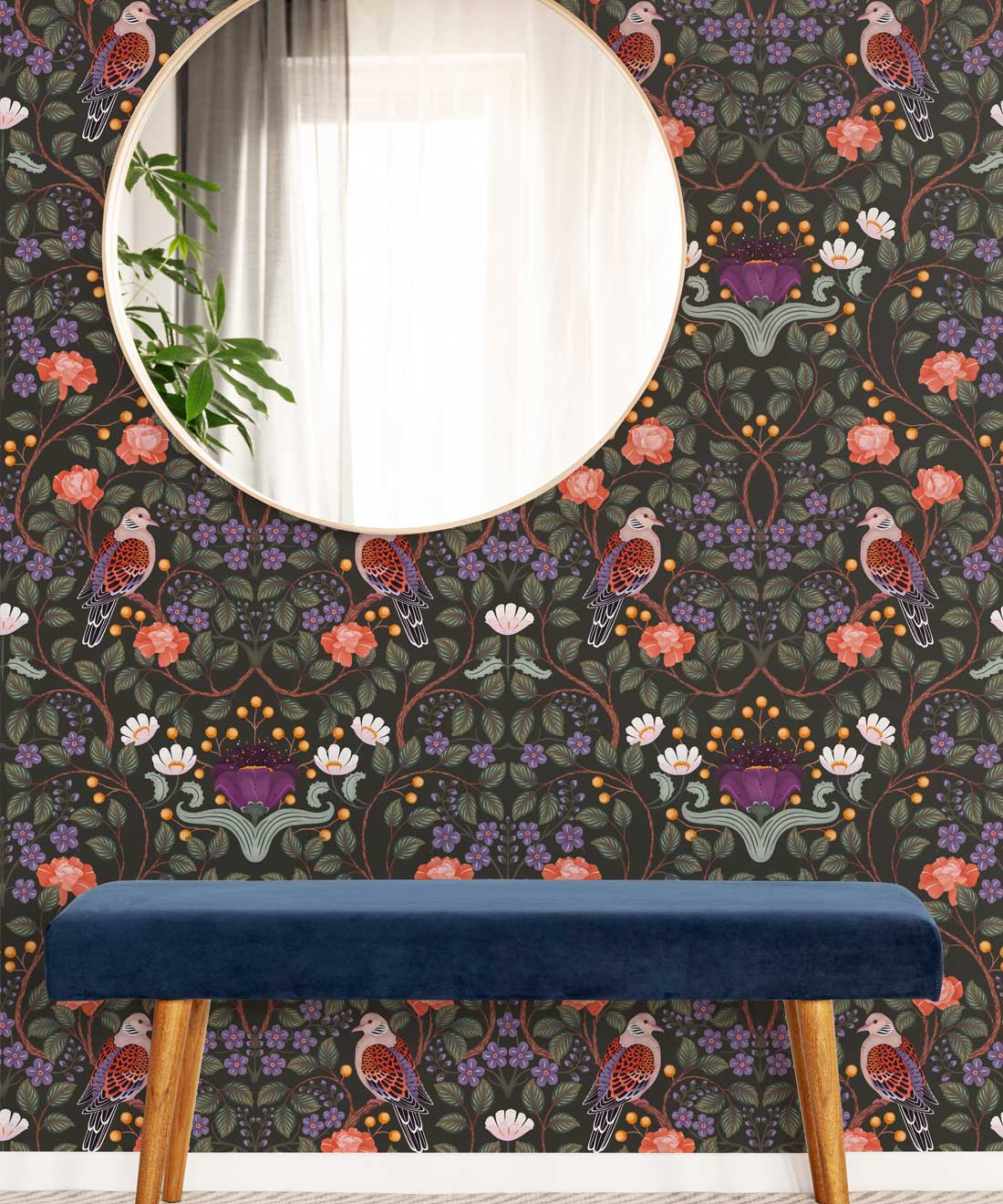Turtle Doves Wallpaper, Original