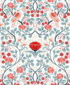 Turtle Doves Wallpaper, Peppermint Swirl