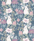 Garden Bunny Wallpaper, Pastels