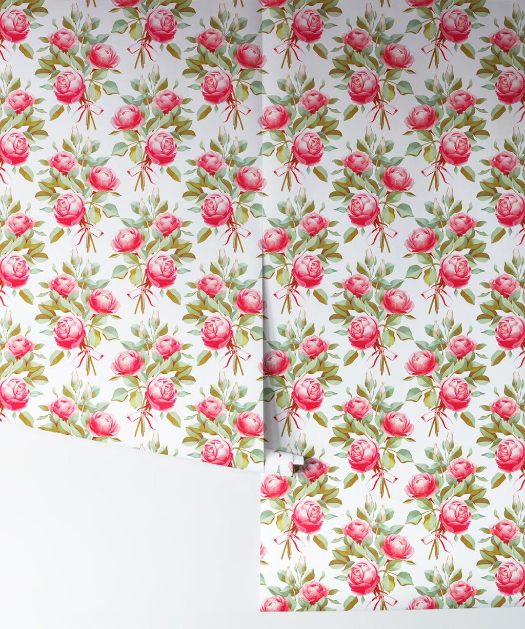 Governors Rose Wallpaper, Fernberg Cream