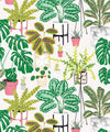 (Large) House Plants Wallpaper, Green