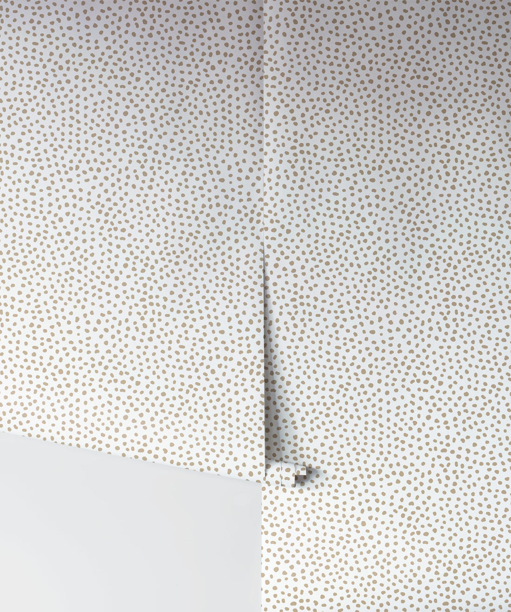 Huddy’s Dots Wallpaper, Taupe