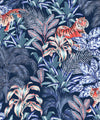 Jungle Tiger Wallpaper, Blue