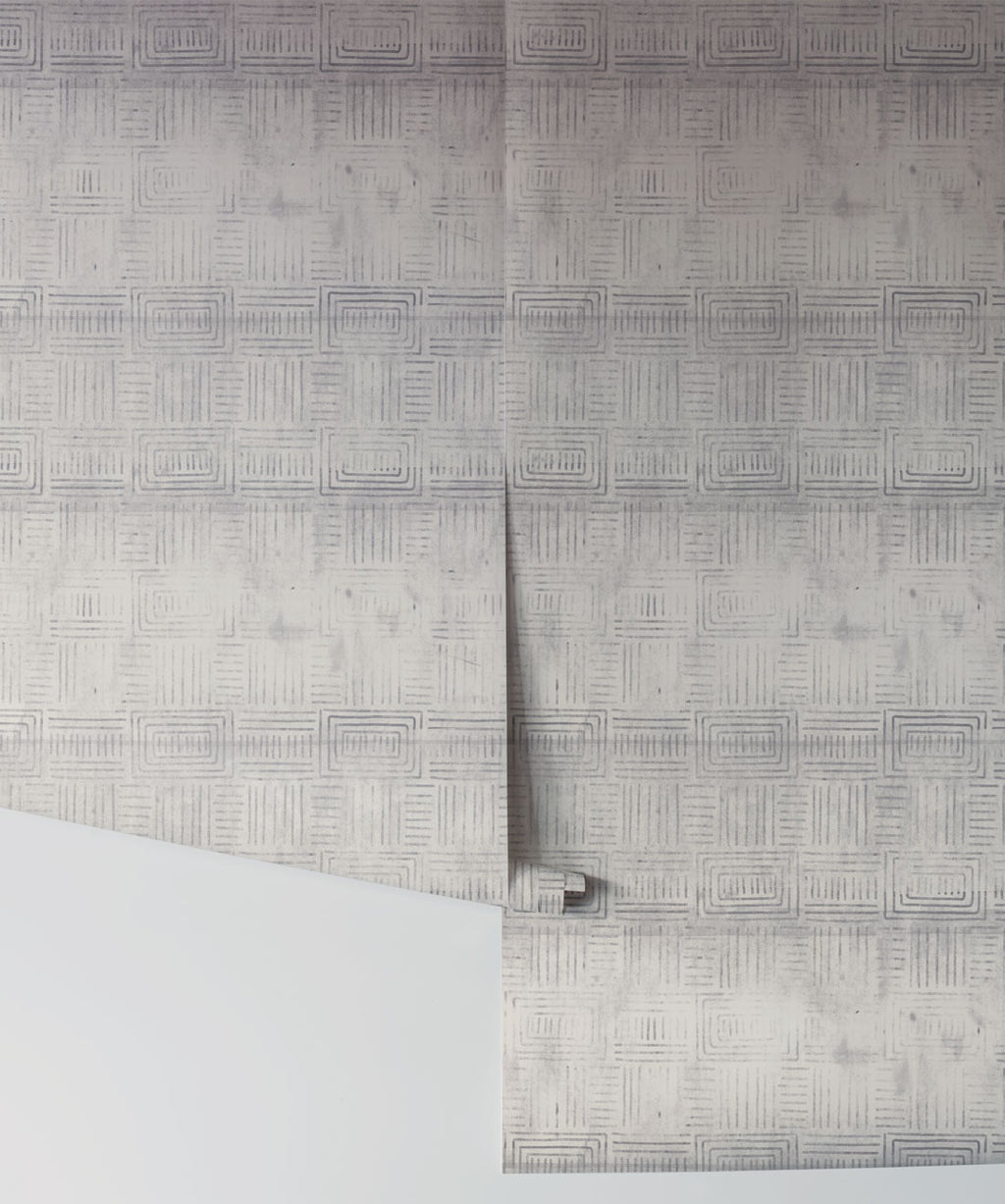 Layered Boho Wallpaper, Grey