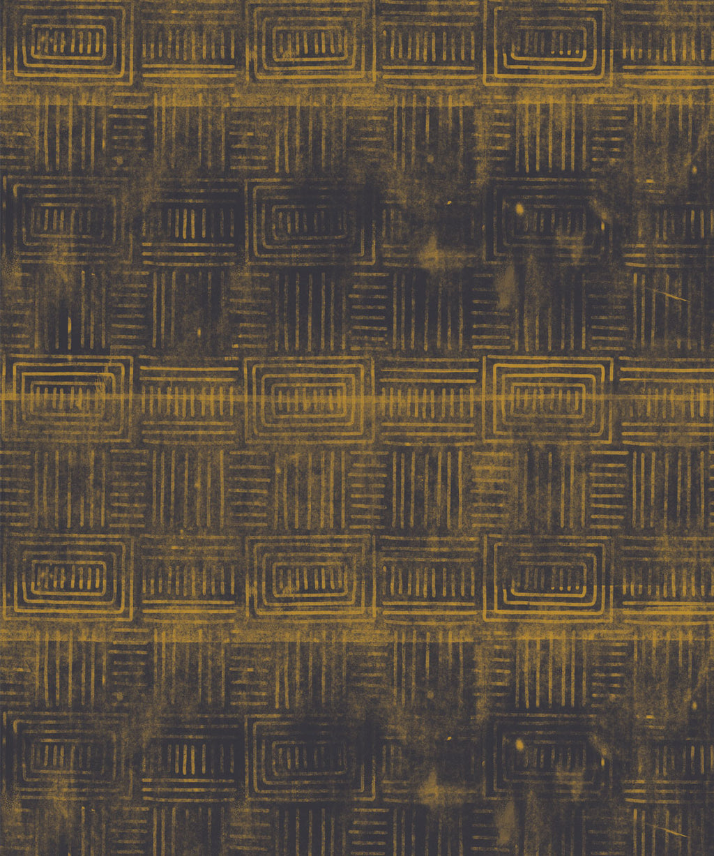 Layered Boho Wallpaper, Gold Night