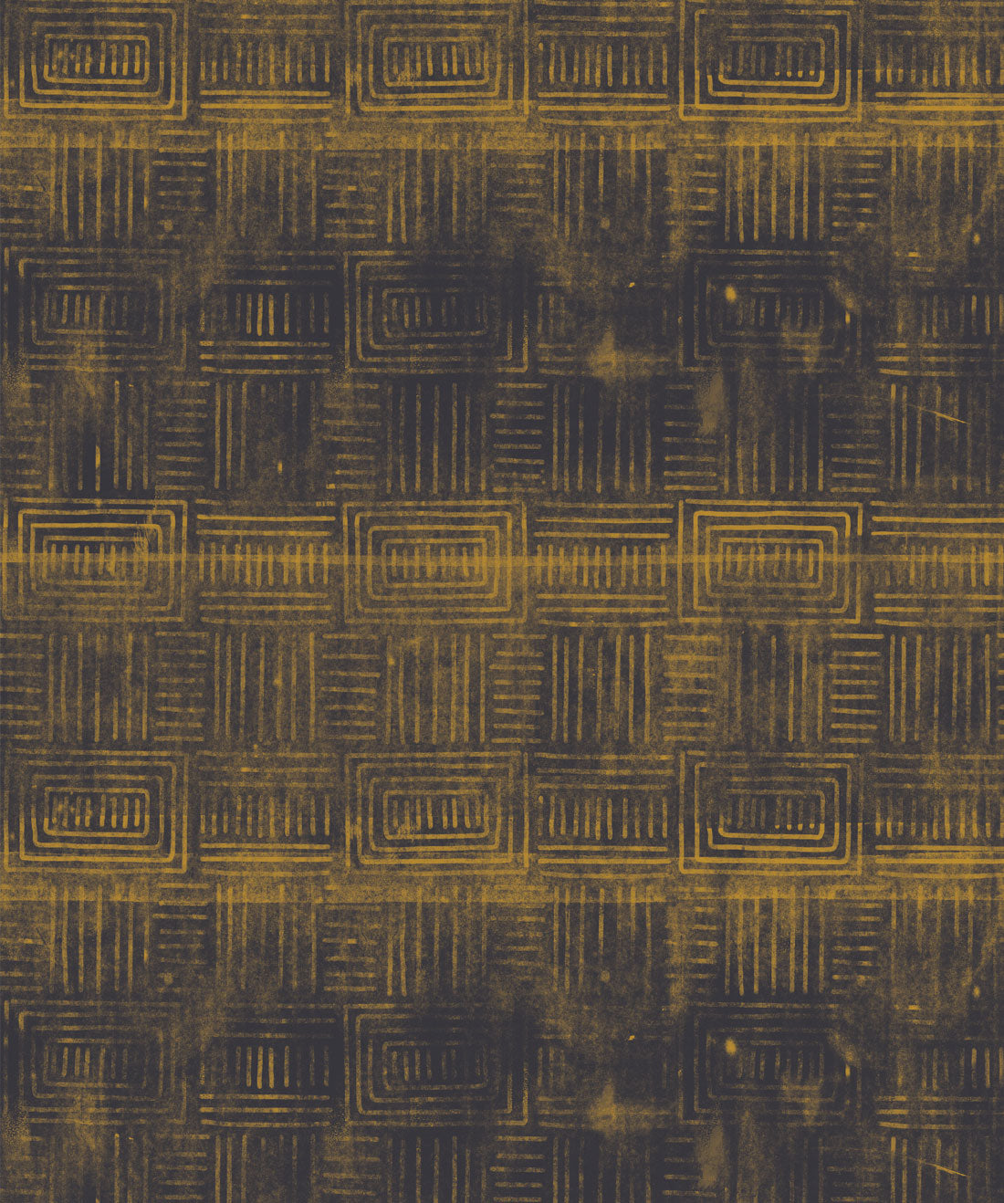 Layered Boho Wallpaper, Gold Night