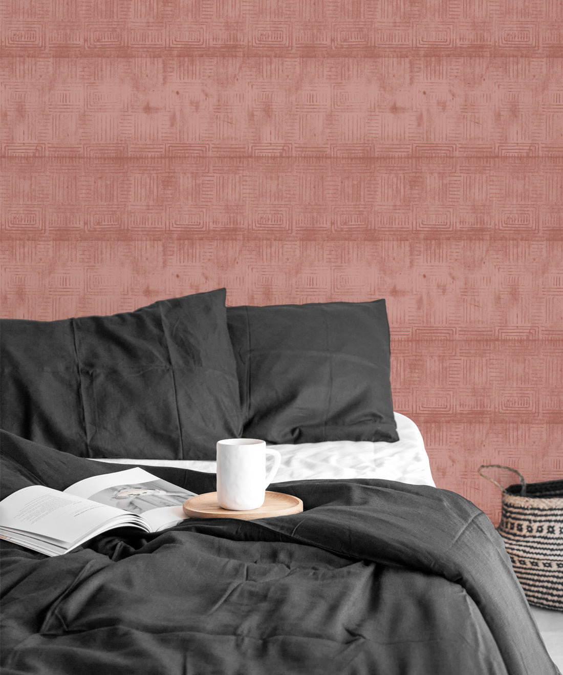Layered Boho Wallpaper, Terracotta
