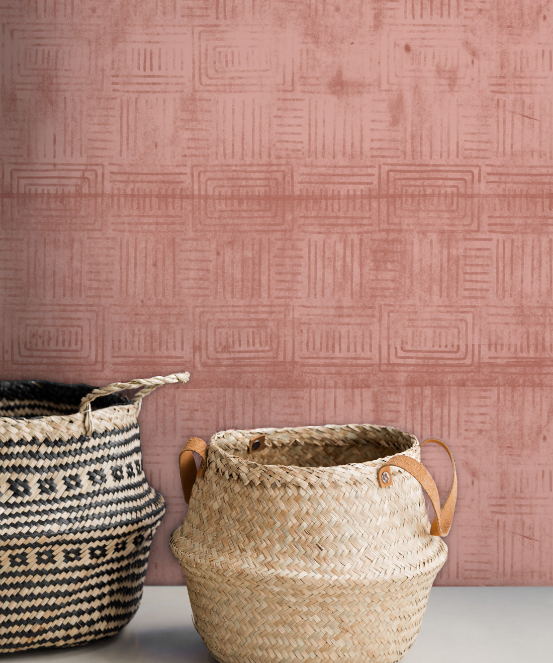 Layered Boho Wallpaper, Terracotta