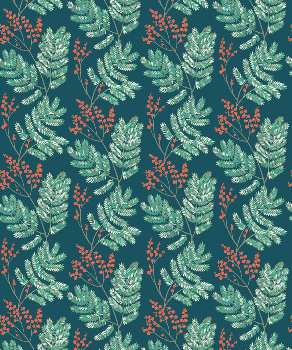Mimosa Wallpaper, Red Tango