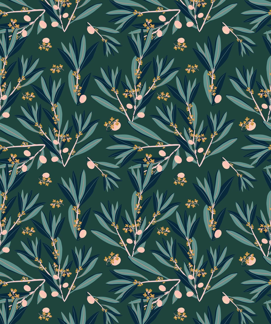 Olive Dapple Wallpaper, Laurel Wood