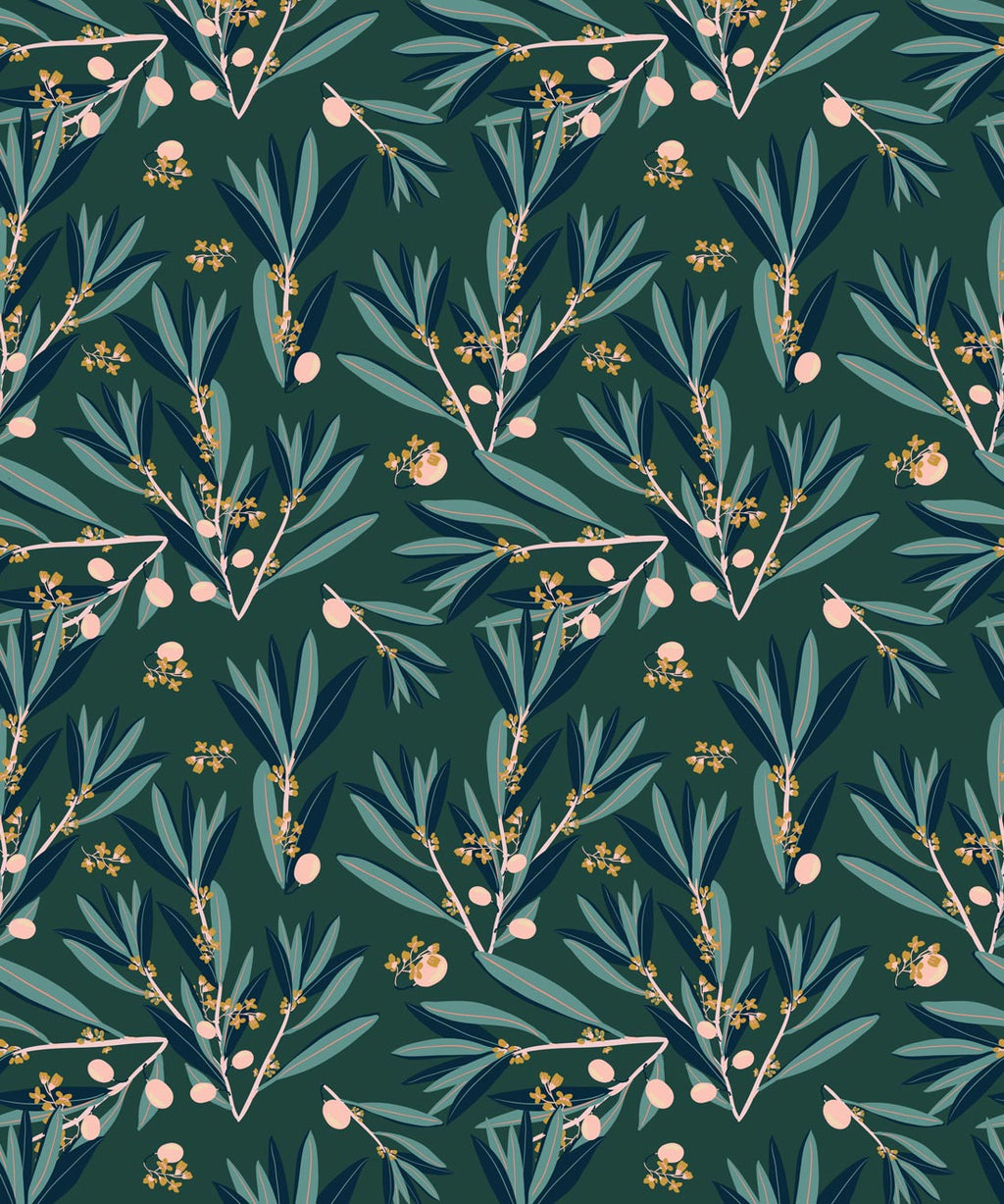 Olive Dapple Wallpaper, Laurel Wood
