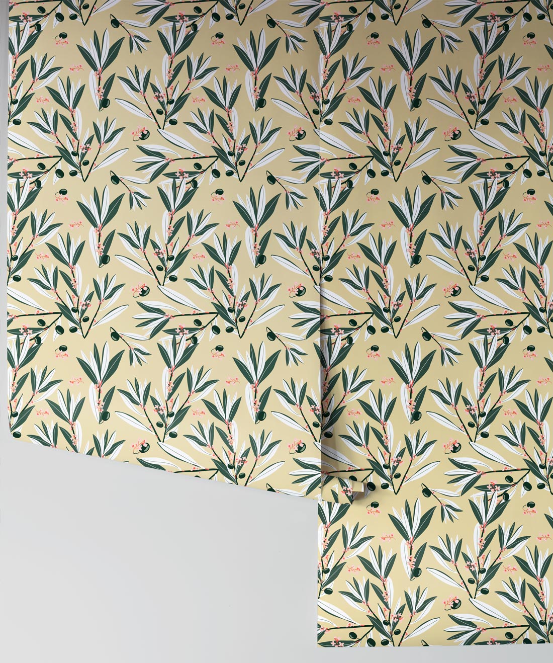 Olive Dapple Wallpaper, Olive Canvas