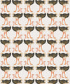 Ostrich Strut Wallpaper, Grey