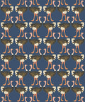 Ostrich Strut Wallpaper, Midnight Stroll