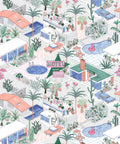 Palm Springs Wallpaper, Grey
