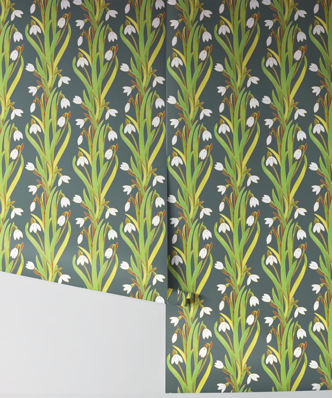 Snow Drop Wallpaper, Green Beret