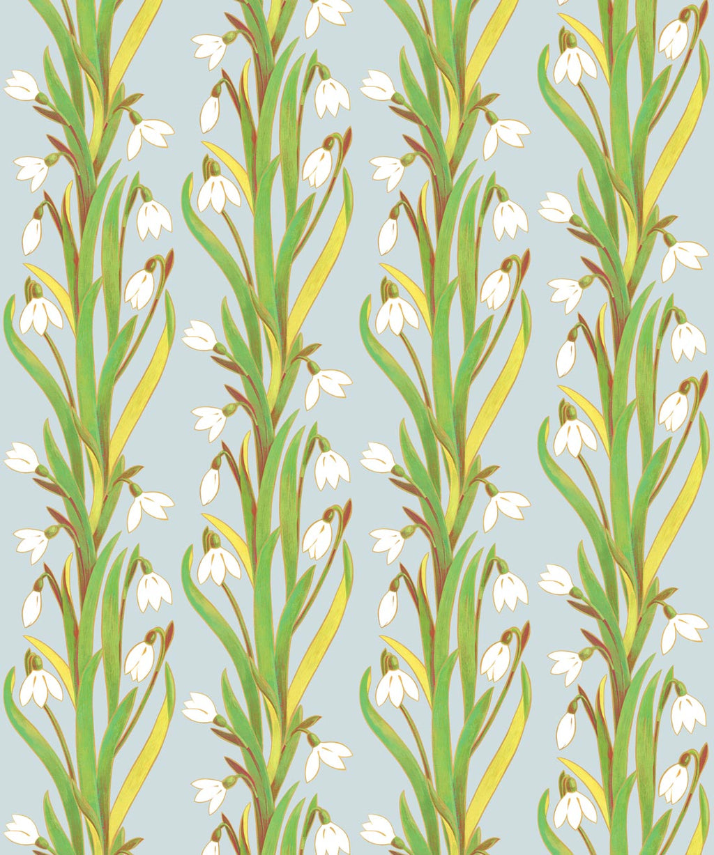 Snow Drop Wallpaper, Spearmint Ice