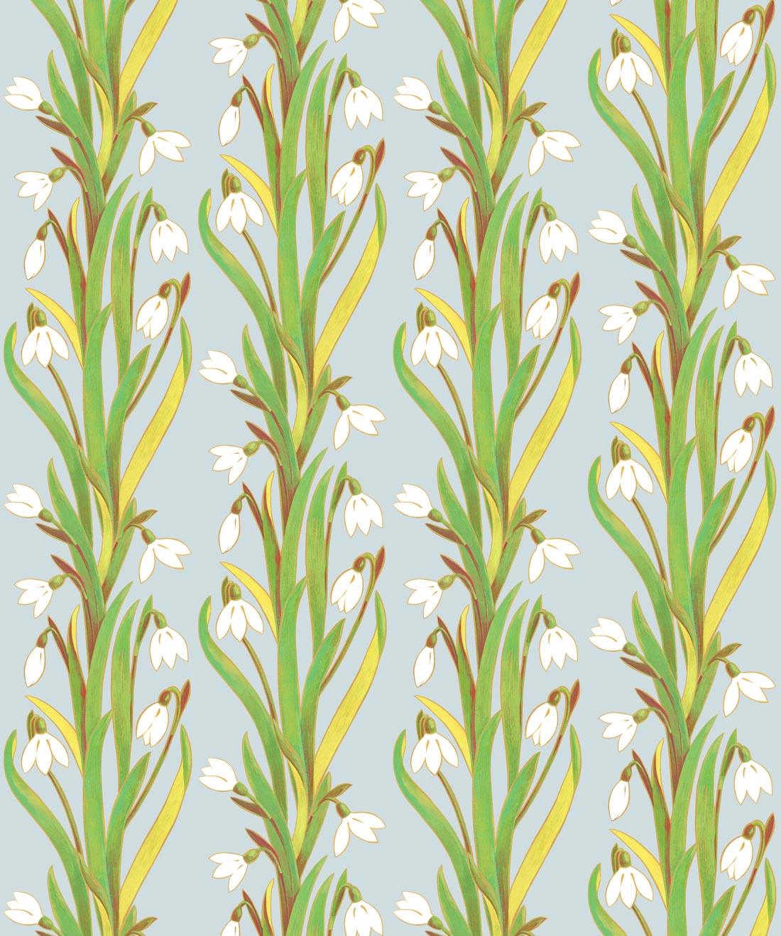 Snow Drop Wallpaper, Spearmint Ice