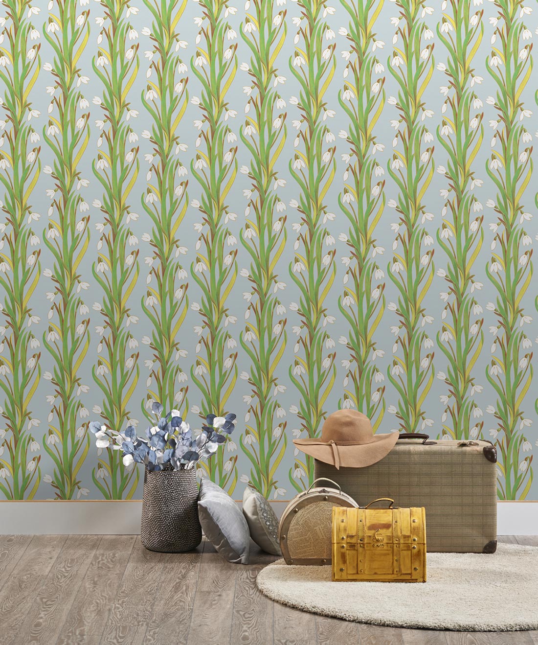 Snow Drop Wallpaper, Spearmint Ice