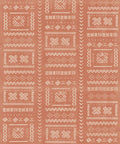 Tribal Mud Wallpaper, Terracotta