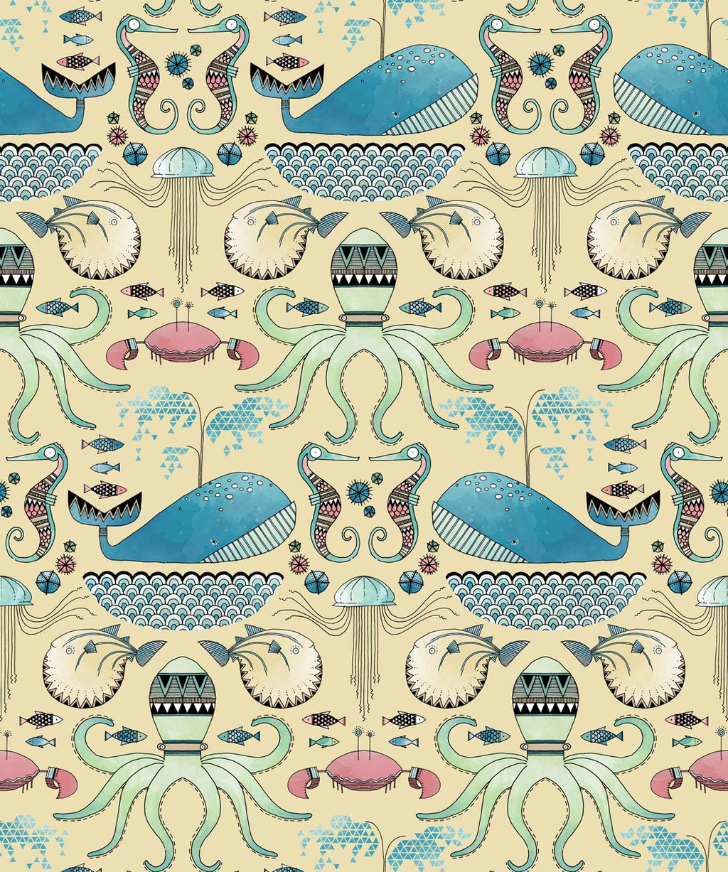 Under The Sea Wallpaper, Yellow