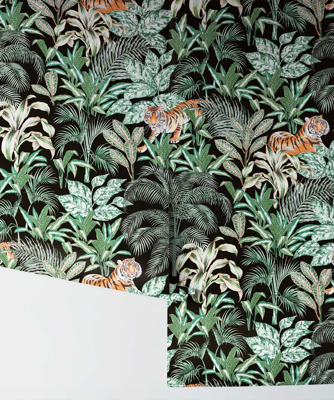 Jungle Tiger Wallpaper, Mint