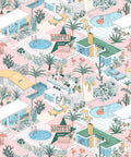 Palm Springs Wallpaper, Pink