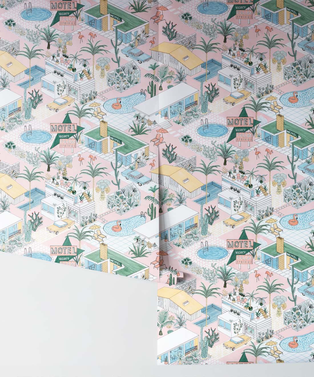 Palm Springs Wallpaper, Pink
