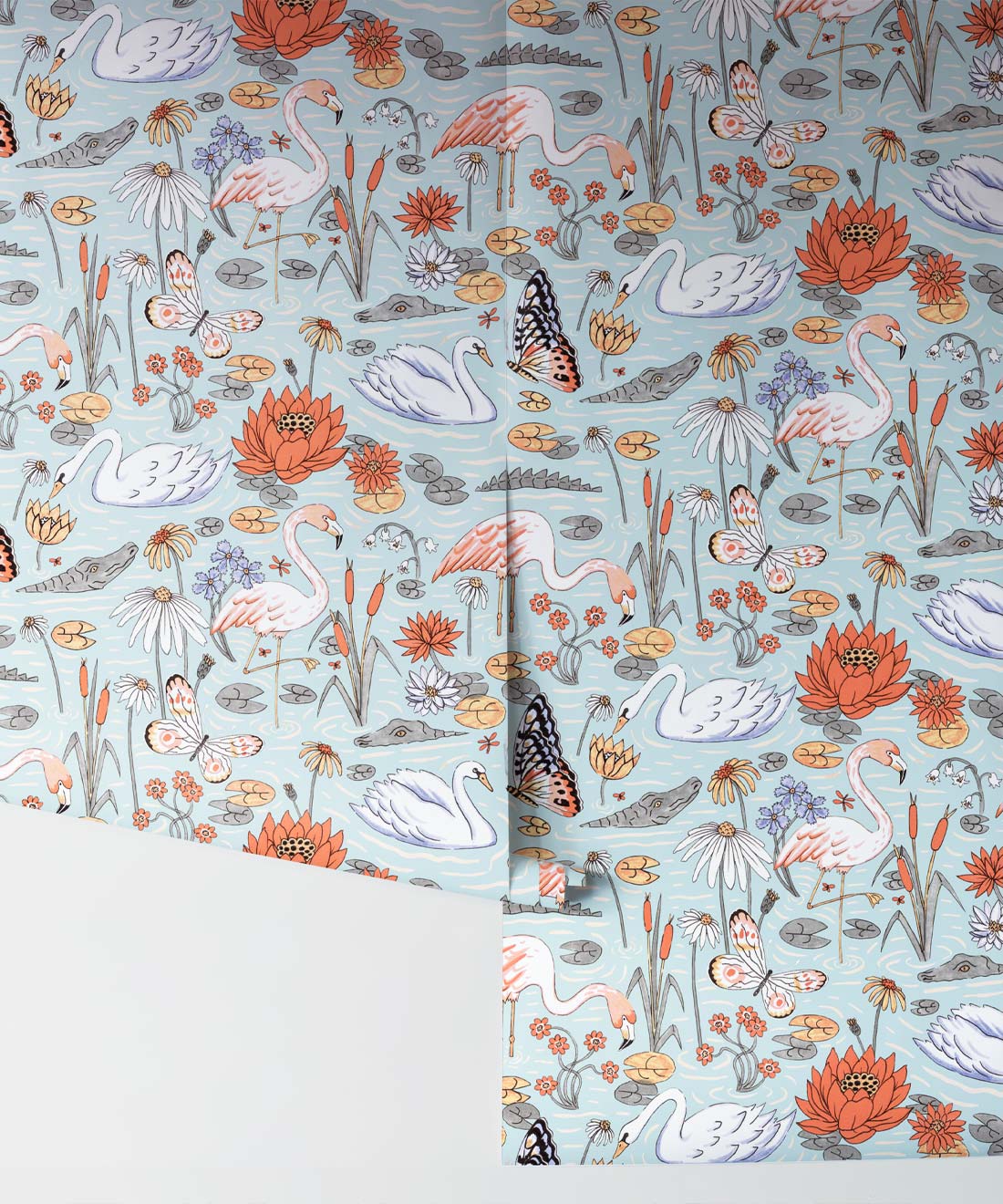 Pond Pattern Wallpaper, Light