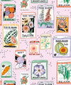 Seed Packets Wallpaper, Pink