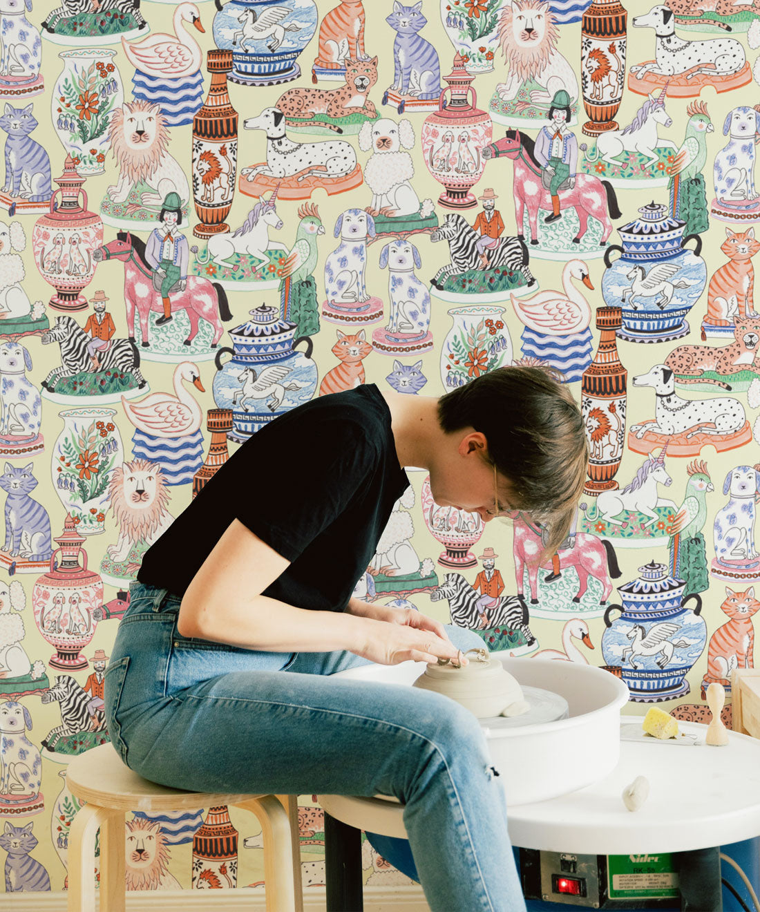 Ceramics Wallpaper, Yellow