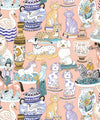 Ceramics Wallpaper, Coral