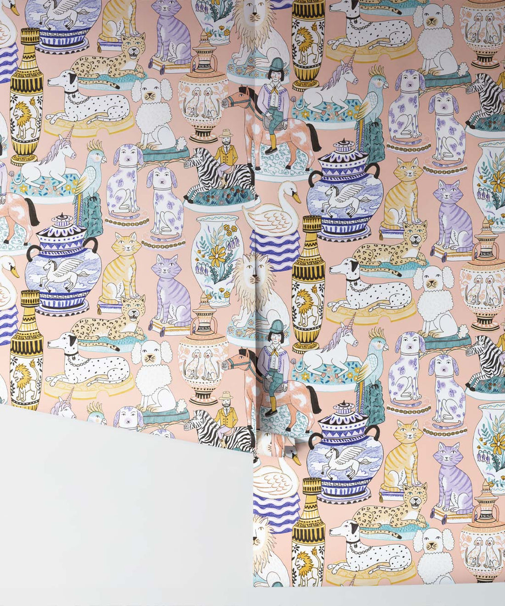 Ceramics Wallpaper, Coral