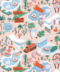 Pool Party Wallpaper, Coral