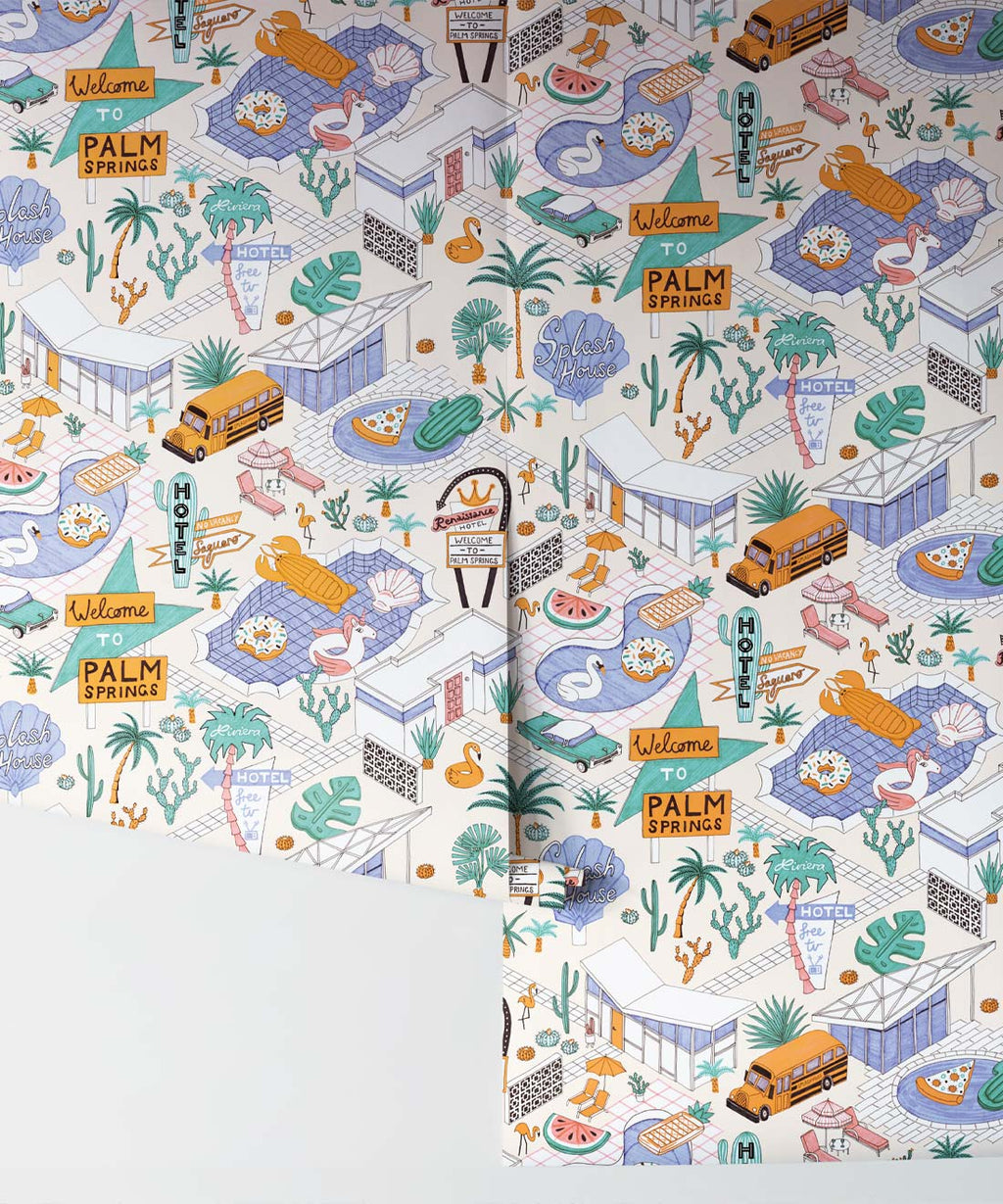 Pool Party Wallpaper, Neutral