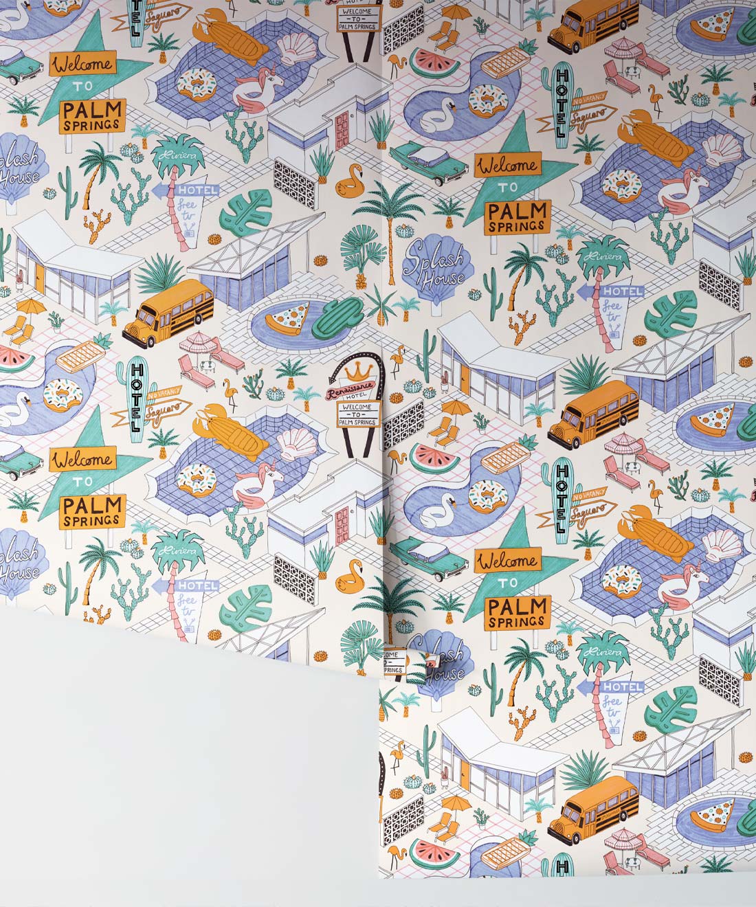 Pool Party Wallpaper, Neutral