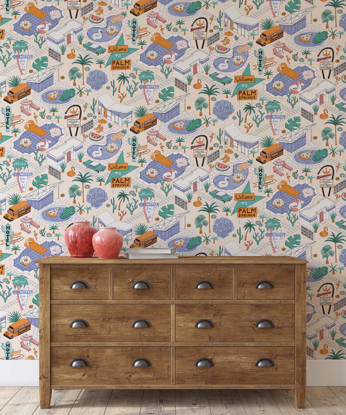 Pool Party Wallpaper, Neutral